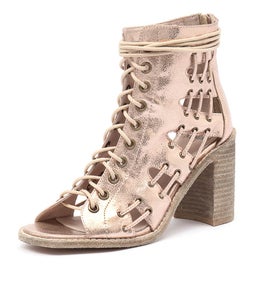 JAYMAN ROSE GOLD METALLIC LEATHER