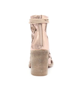 JAYMAN ROSE GOLD METALLIC LEATHER