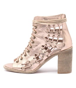 JAYMAN ROSE GOLD METALLIC LEATHER