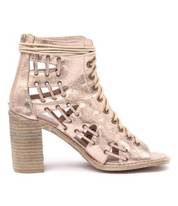 JAYMAN ROSE GOLD METALLIC LEATHER