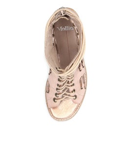 JAYMAN ROSE GOLD METALLIC LEATHER