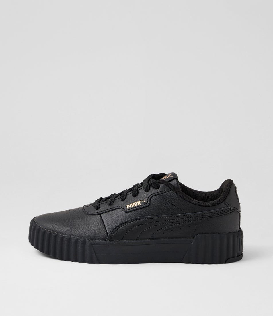 Carina 3 W Black Gold Leather Sneakers