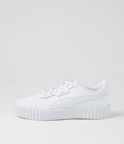 Carina 3 W White Gold Leather Sneakers Carina 3 W White Gold Leather Sneakers