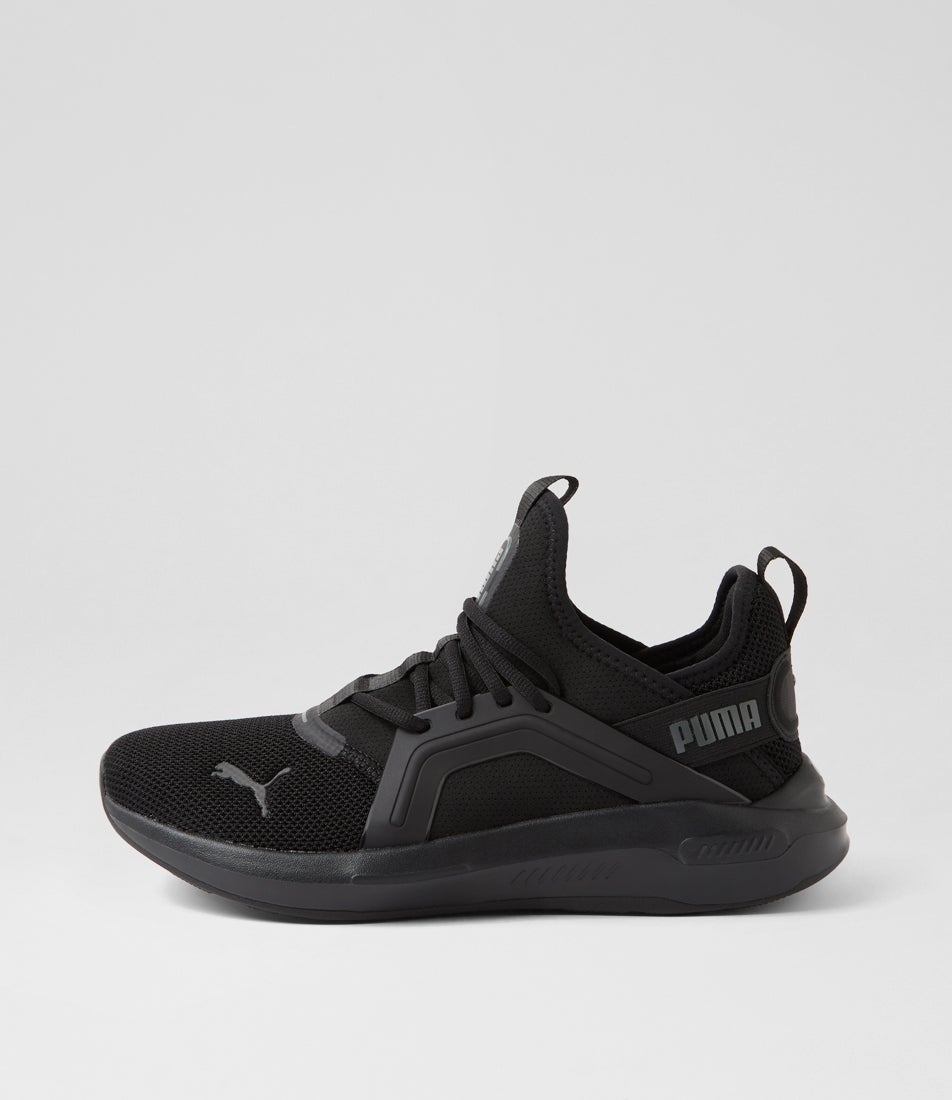 Softride Enzo 5 Senior Black Cool Dark Gray Mesh Sneakers