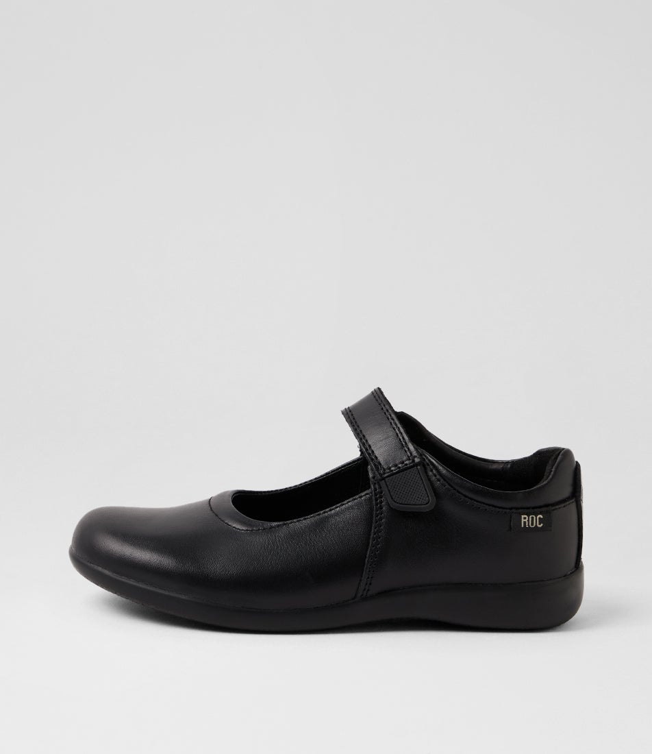 Juliette Junior Black Leather Mary Jane School Shoes