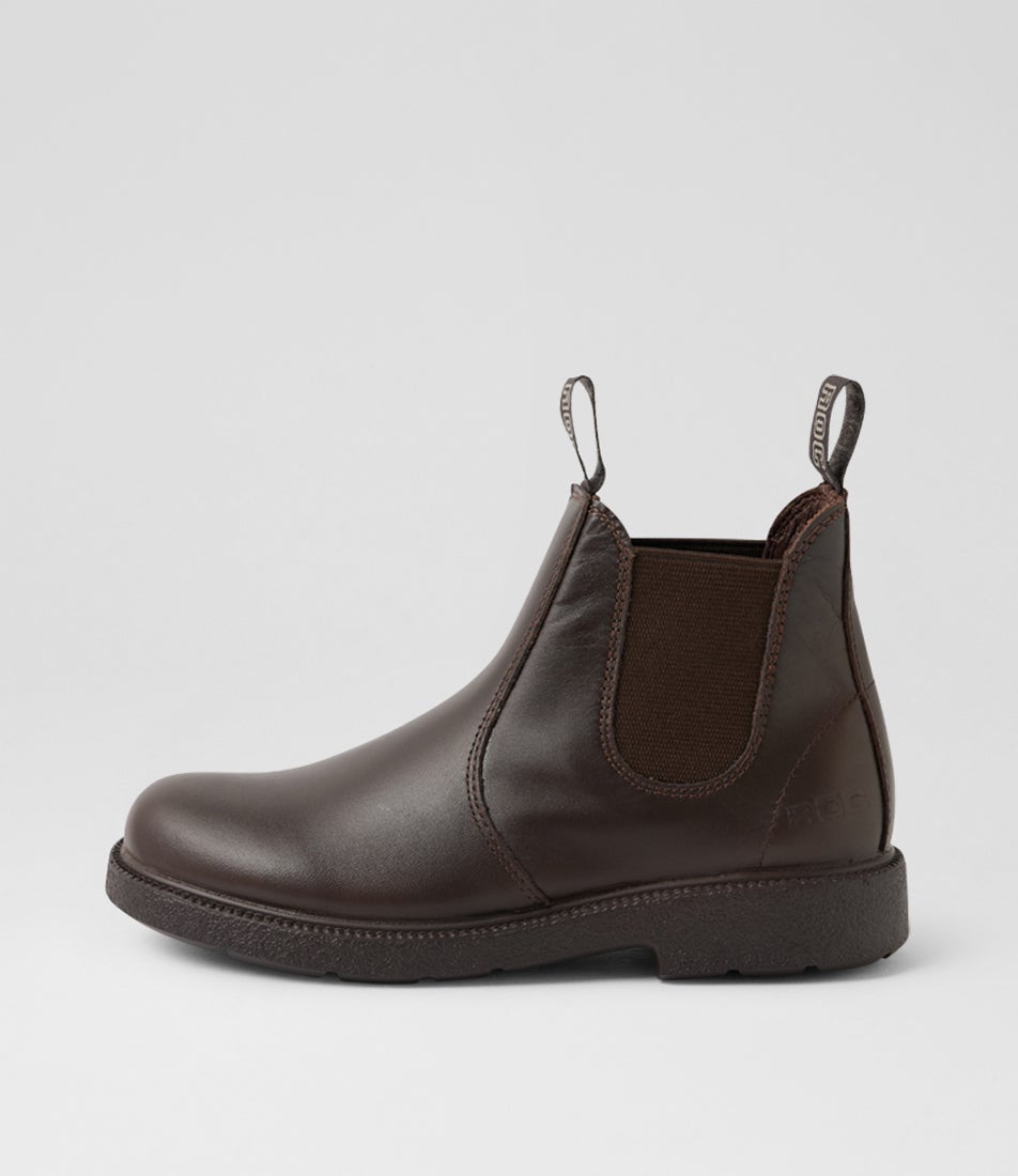 Jeepers Junior Brown Leather School Shoes