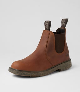 JEEPERS JNR RC TAN BUFF LEATHER
