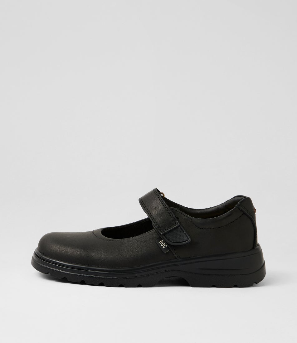 Kite 2 Youth Black Leather Mary Jane School Shoes