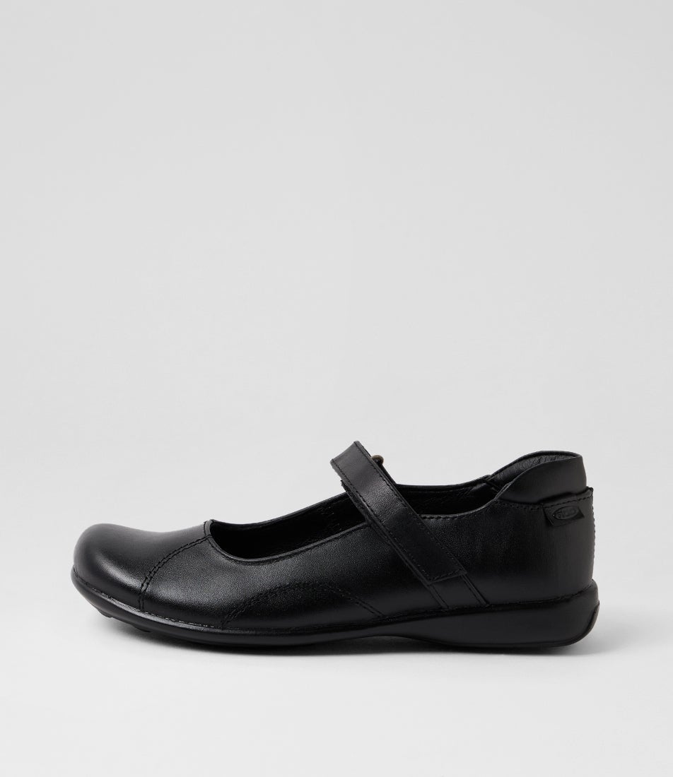 Madras 2 Junior Black Leather School Shoes