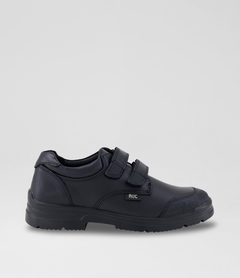 Rapp Junior Black Leather School Shoes