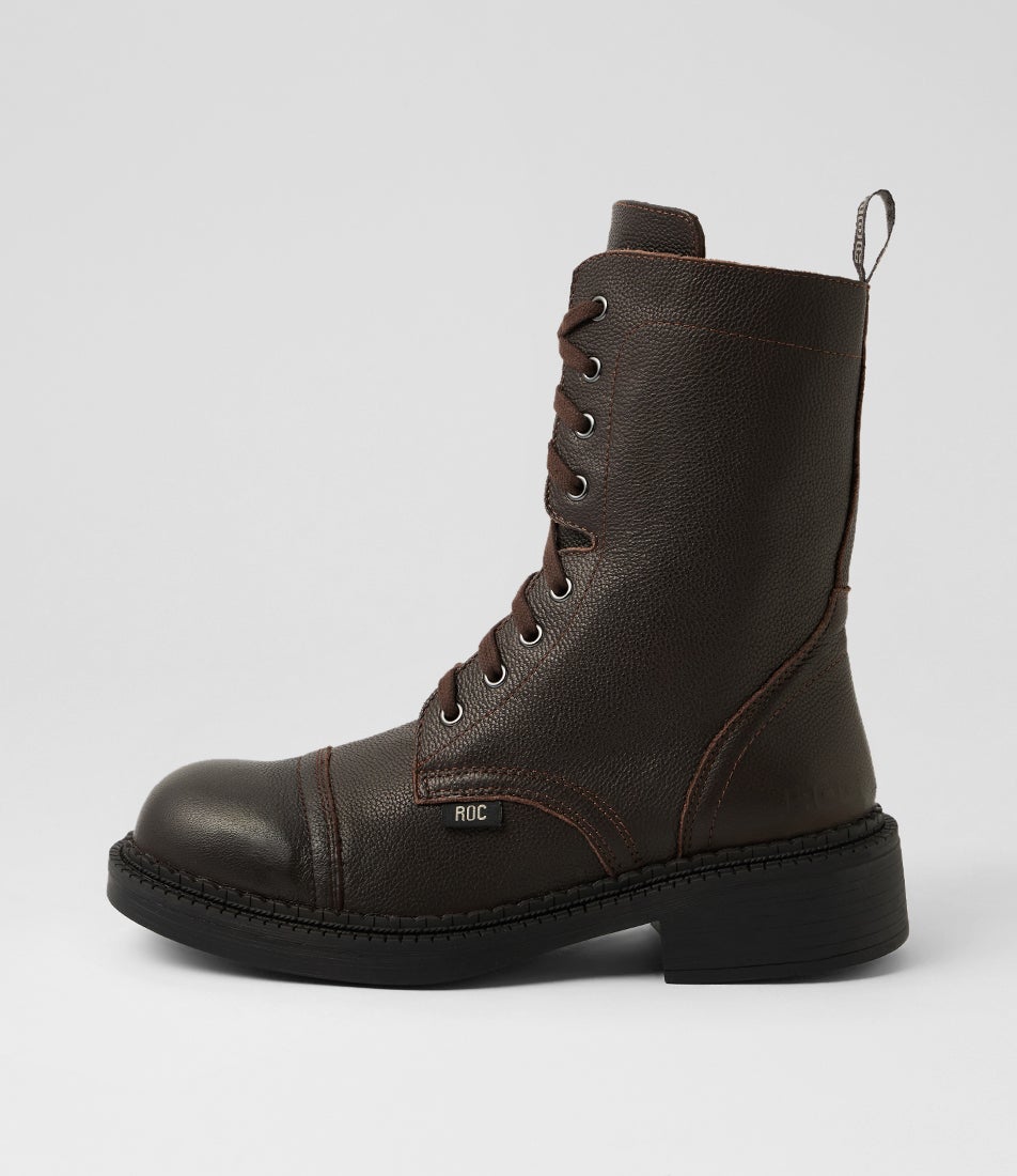 Huron Choc Grain Leather Ankle Boots Huron Choc Grain Leather Ankle Boots