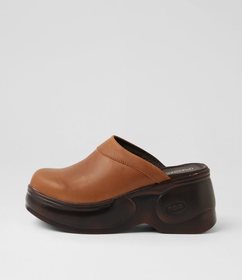 Kilter Tan Leather Mules