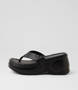 Kimchi Black Leather Sandals Kimchi Black Leather Sandals