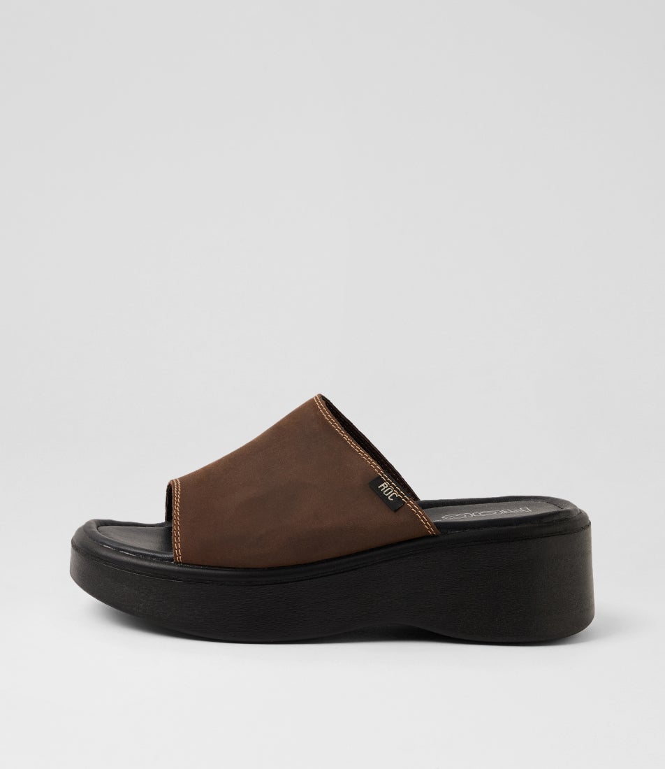 Soda Brown Buff Leather Sandals