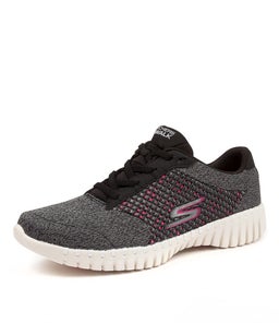 16704 GO WALK SMART INFLU SK BLACK HOT PINK MESH