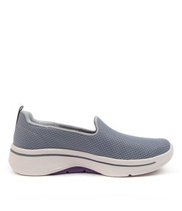 124401 GO WALK ARCH FIT G SK GREY LAVENDER MESH