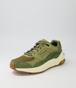 237200 GLOBAL JOGGER SK OLIVE LEATHER SMOOTH