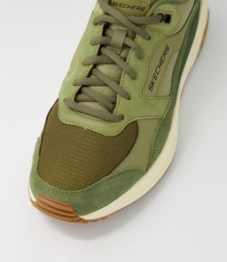 237200 GLOBAL JOGGER SK OLIVE LEATHER SMOOTH