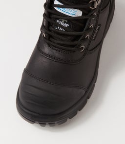 COMP TOE WORK BOOT SK BLACK LEATHER MESH
