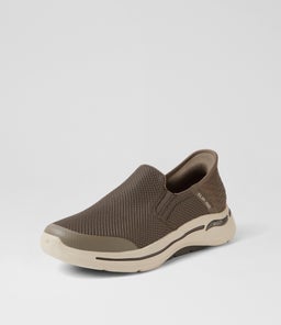 216259 GOWALK ARCH FIT HF SK TAUPE MESH