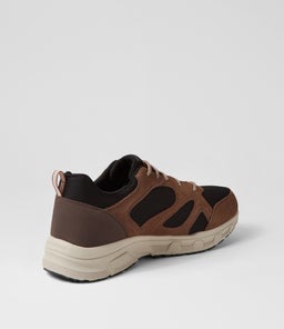 237348 OAK CANYON SUNFAIR SK BROWN BLACK SUEDE MESH