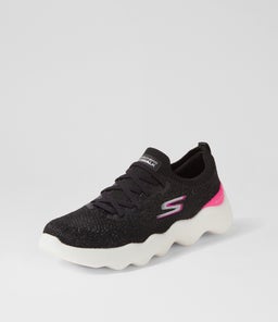 124905 GO WALK MASSAGE U SK BLACK HOT PINK TEXTILE
