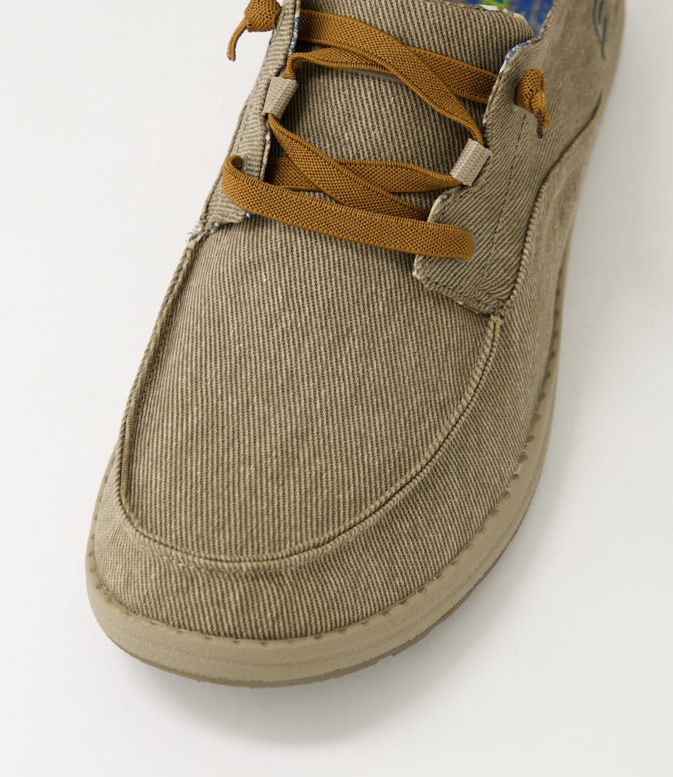 Melson Taupe Canvas Sneakers display picture 3