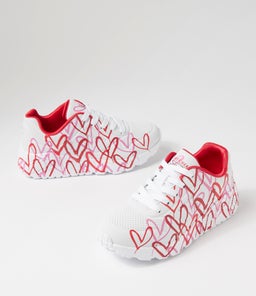 314065L JGOLDCROWN UNO SK WHITE RED PINK SMOOTH