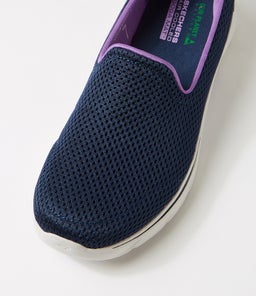 125209 GO WALK 7 SK NAVY LAVENDER TEXTILE