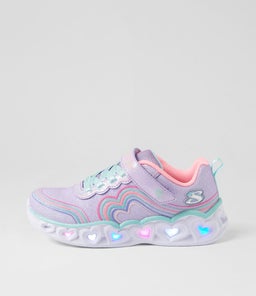 302689L HEART LIGHTS JNR SK LAVENDER MULTI MESH