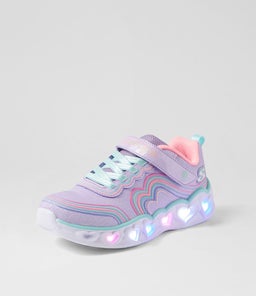 302689L HEART LIGHTS JNR SK LAVENDER MULTI MESH
