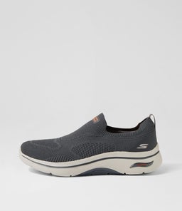 216517 GO WALK AF 2 SLIP SK GREY ORANGE MESH