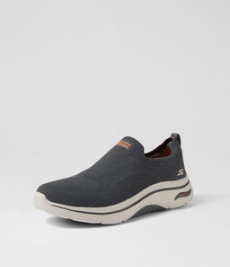 216517 GO WALK AF 2 SLIP SK GREY ORANGE MESH