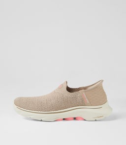 GO WALK 7 SPRINGTIME SK TAUPE KNIT