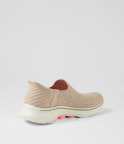 GO WALK 7 SPRINGTIME SK TAUPE KNIT