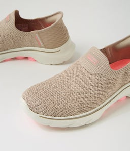 GO WALK 7 SPRINGTIME SK TAUPE KNIT
