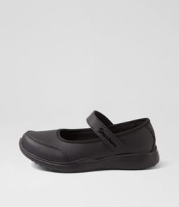 MICROSTRIDES RECESS R JNR SK BLACK BLACK SMOOTH