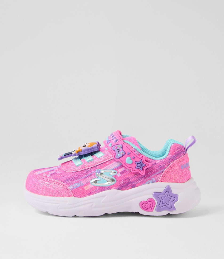 Snuggle Infant Pink Multi Mesh Sneakers