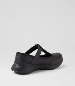 T BAR MARY JANE JNR SK BLACK BLACK SMOOTH
