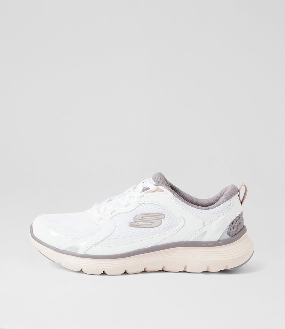 Flex Appeal 5 White Multi Fabric Sneakers Flex Appeal 5 White Multi Fabric Sneakers