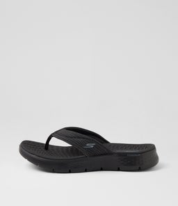 GO WALK FLEX SANDAL IMPRESS SK BLACK BLACK TEXTILE