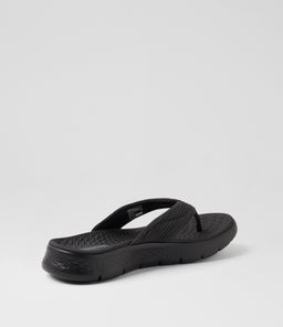 GO WALK FLEX SANDAL IMPRESS SK BLACK BLACK TEXTILE