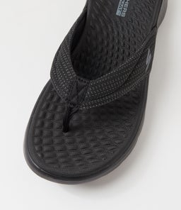 GO WALK FLEX SANDAL IMPRESS SK BLACK BLACK TEXTILE