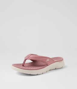 GO WALK FLEX SANDAL IMPRESS SK MAUVE TEXTILE