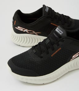 GO WALK NOW M SK BLACK WHITE MESH