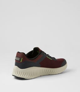 GO WALK NOW M SK BURGUNDY MESH