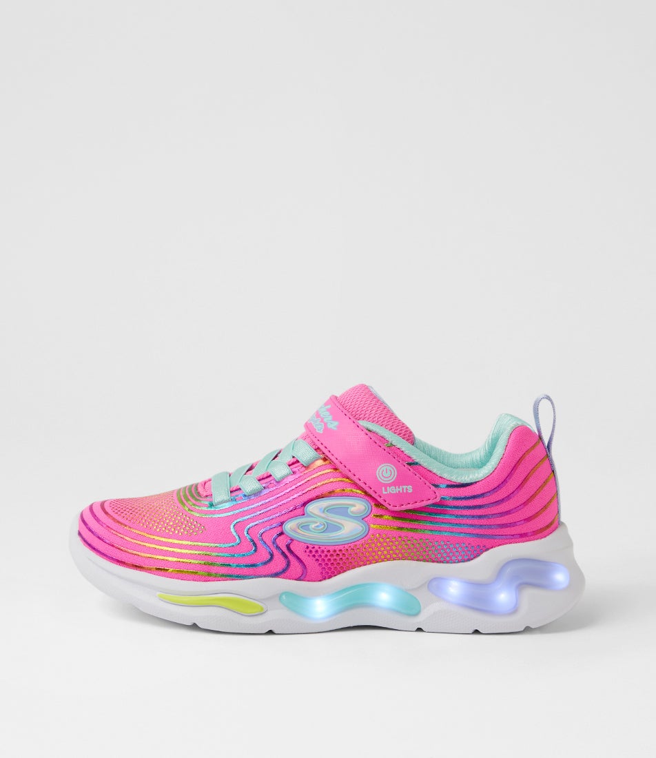 Wavy Beams Junior Pink Multi Mesh Sneakers Wavy Beams Junior Pink Multi Mesh Sneakers