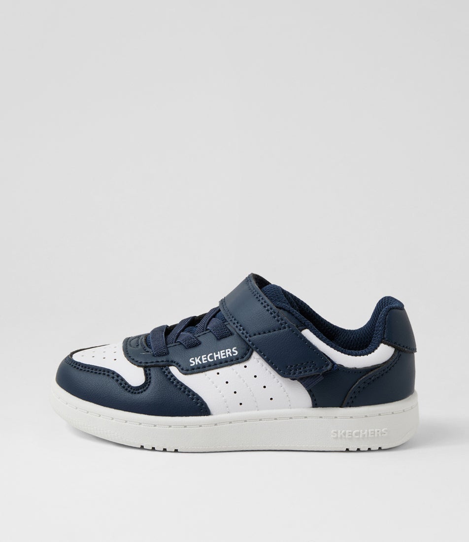 Quick Street Toddler Navy White Sneakers
