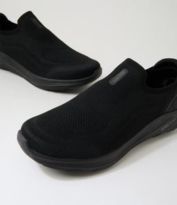 GO WK 8 SLIP ON SK BLACK BLACK KNIT