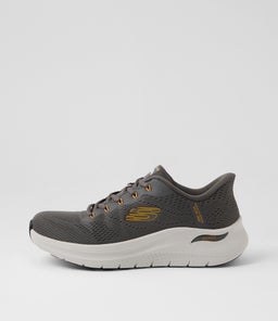 A Fit 2 Lestur Charcoal Yellow Knit Sneakers A Fit 2 Lestur Charcoal Yellow Knit Sneakers